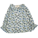 Baby Girl - Callie 100% Cotton Blouse with Pleats and Ruffle Collar