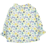 Baby Girl - Callie 100% Cotton Blouse with Pleats and Ruffle Collar