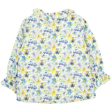 Baby Girl - Callie 100% Cotton Blouse with Pleats and Ruffle Collar