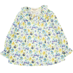 Baby Girl - Callie 100% Cotton Blouse with Pleats and Ruffle Collar