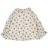 Baby Girl - Callie 100% Cotton Blouse with Pleats and Ruffle Collar