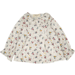 Baby Girl - Callie 100% Cotton Blouse with Pleats and Ruffle Collar