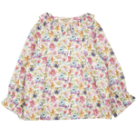 Baby Girl - Callie 100% Cotton Blouse with Pleats and Ruffle Collar