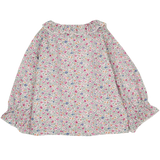 Baby Girl - Callie 100% Cotton Blouse with Pleats and Ruffle Collar
