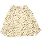Baby Girl - Callie 100% Cotton Blouse with Pleats and Ruffle Collar