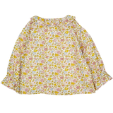 Baby Girl - Callie 100% Cotton Blouse with Pleats and Ruffle Collar