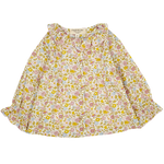Baby Girl - Callie 100% Cotton Blouse with Pleats and Ruffle Collar