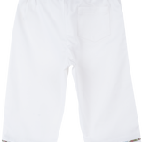 Baby Girl - Cotton Capri Pants With Floral Detail