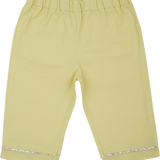 Baby Girl - Cotton Capri Pants With Floral Detail