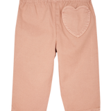 Baby Girl - Kelly 100% Cotton Pull-On Trousers With Heart Back Pocket