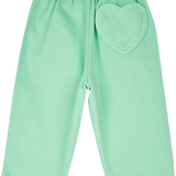 Baby Girl - Kelly 100% Cotton Pull-On Trousers With Heart Back Pocket