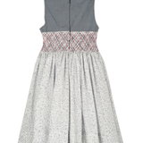 Girl - Cristina Hand Embroidered 100% Cotton Smocked Knee Length Dress