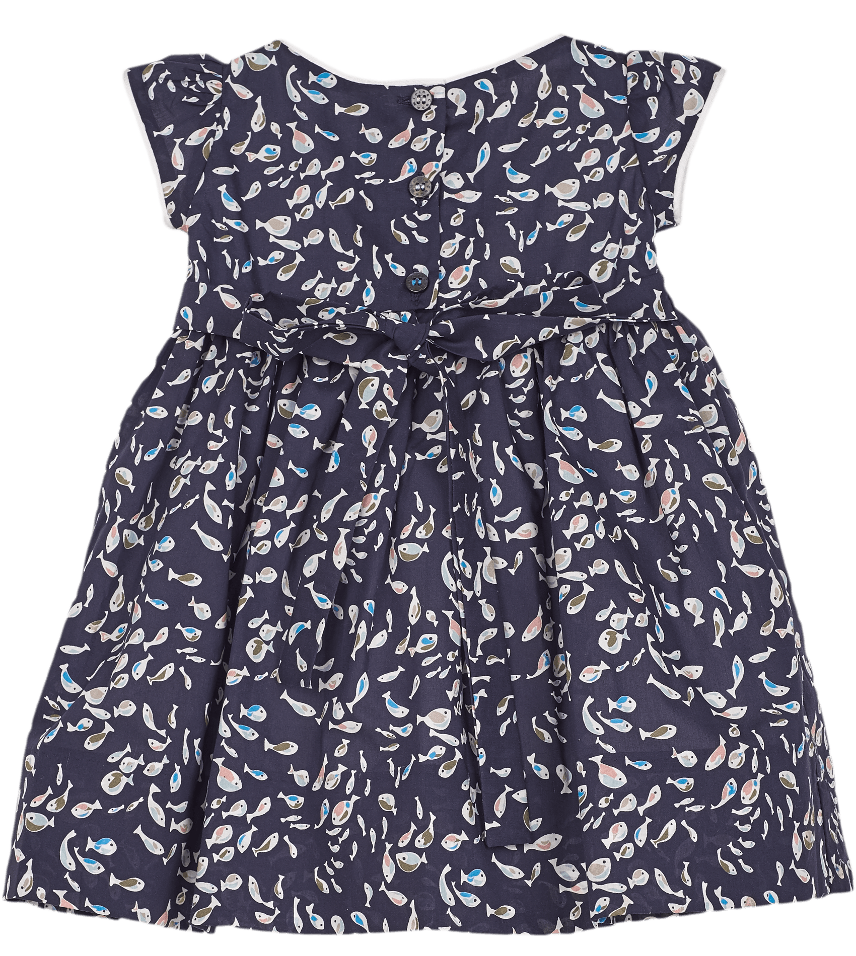 Baby Girl - Federica 100% Cotton Hand Embroidered Smocked Dress