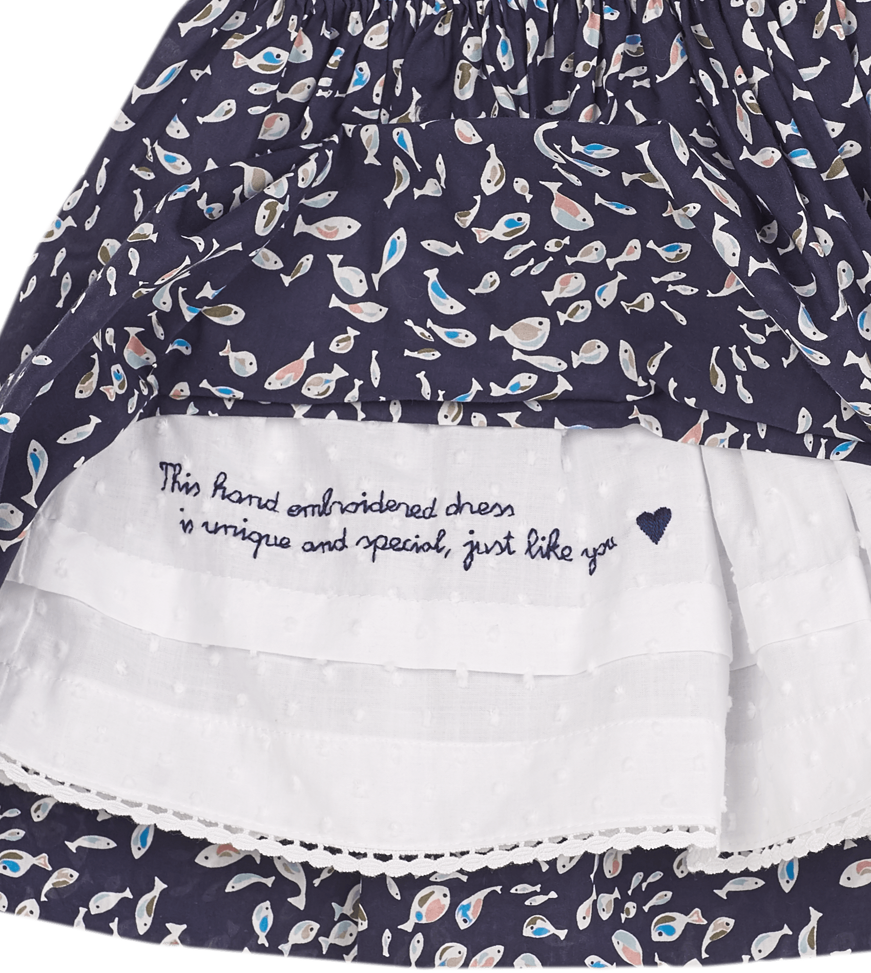 Baby Girl - Federica 100% Cotton Hand Embroidered Smocked Dress