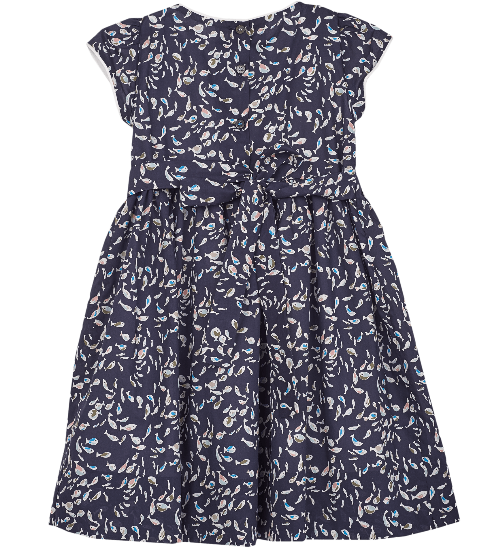 Girl - Federica 100% Cotton Hand Embroidered Smocked Dress