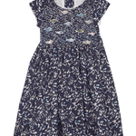Girl - Federica 100% Cotton Hand Embroidered Smocked Dress