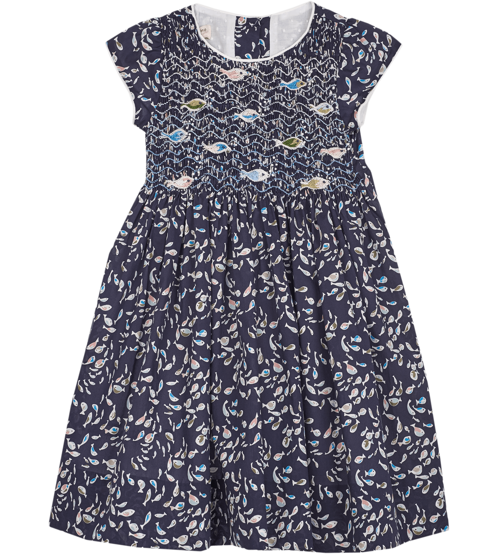 Girl - Federica 100% Cotton Hand Embroidered Smocked Dress