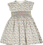 Baby Girl - Veronica Hand Embroidered Cotton Smocked Dress
