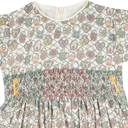 Baby Girl - Veronica Hand Embroidered Cotton Smocked Dress