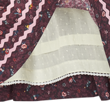 Girl - Alexia Hand Embroidered 100% Cotton Smocked Dress In Blooming Print