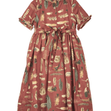 Girl - Alaia Cotton Midi Smocked Dress