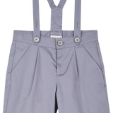 Boy - Oscar 100% Cotton Bermuda Shorts With Braces