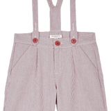 Boy - Oscar 100% Cotton Bermuda Shorts With Braces