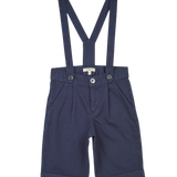 Boy - Oscar 100% Cotton Bermuda Shorts With Braces