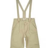 Boy - Oscar 100% Cotton Bermuda Shorts With Braces