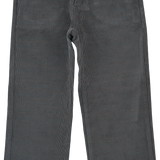 Boy - Josh 100% Cotton Corduroy Trousers With Checked Turn Ups