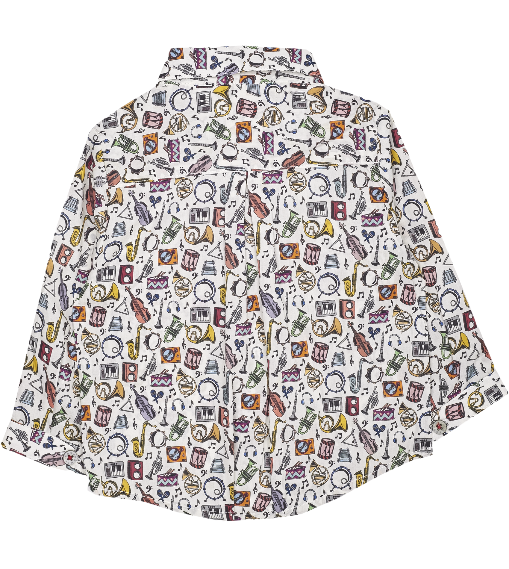 Baby Boy - Oliver 100% Cotton Classic Collar Shirt With Gala Prints