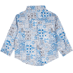 Baby Boy - Oliver 100% Cotton Classic Shirt with Geometrical Pattern