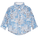 Baby Boy - Oliver 100% Cotton Classic Shirt with Geometrical Pattern