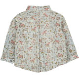 Baby Boy - Oliver 100% Cotton Classic Collar Shirt With Animal Prints