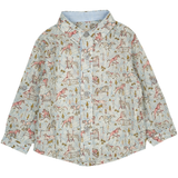 Baby Boy - Oliver 100% Cotton Classic Collar Shirt With Animal Prints