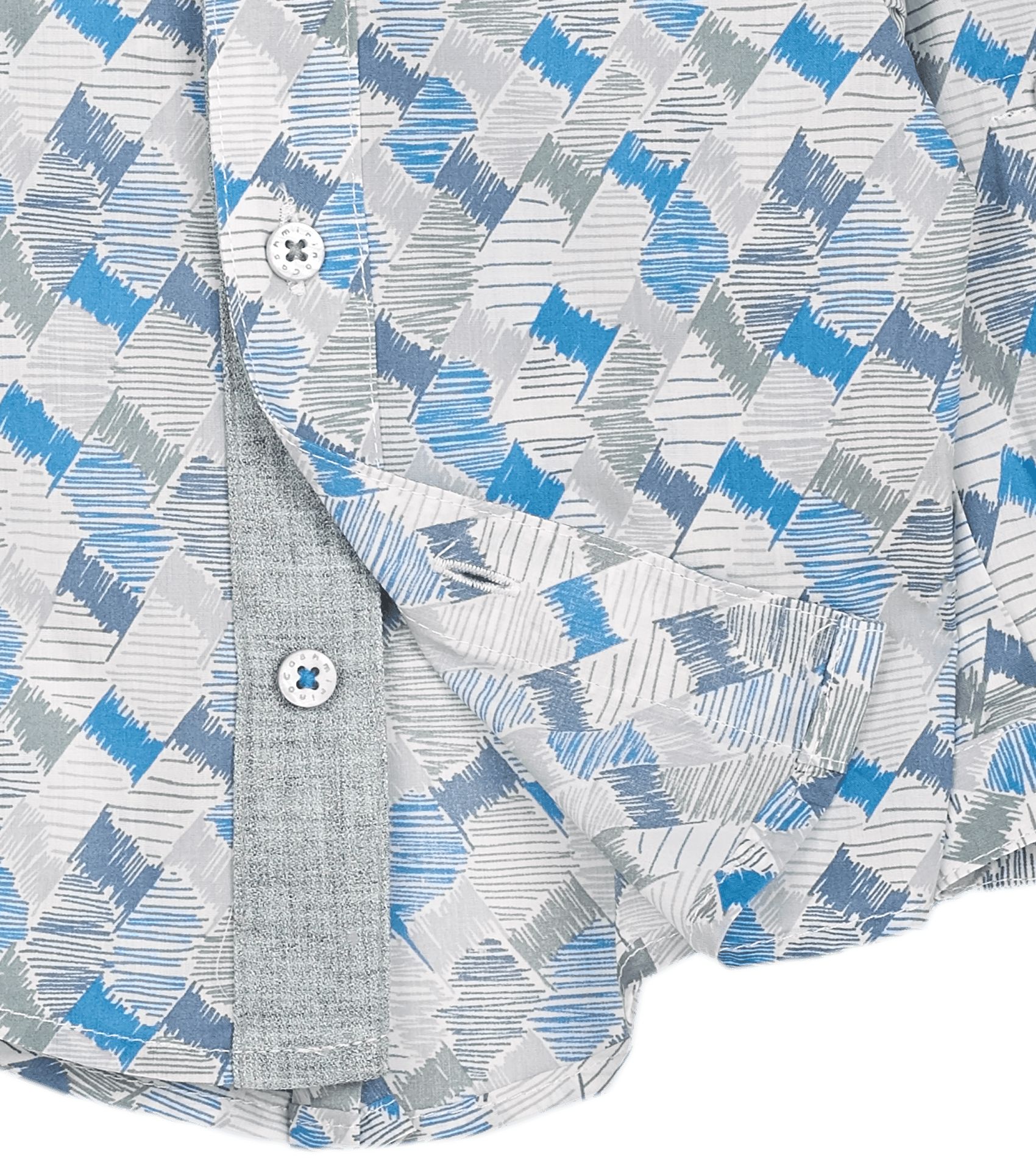 Baby Boy - Oliver 100% Cotton Classic Shirt with Geometrical Pattern