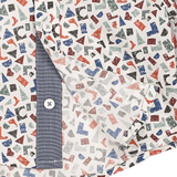 Baby Boy - Oliver 100% Cotton Classic Shirt with Geometrical Pattern