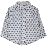Baby Boy - Oliver 100% Cotton Classic Shirt with Geometrical Pattern
