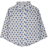 Baby Boy - Oliver 100% Cotton Classic Shirt with Geometrical Pattern