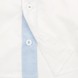 #Herringbone White l Light Blue