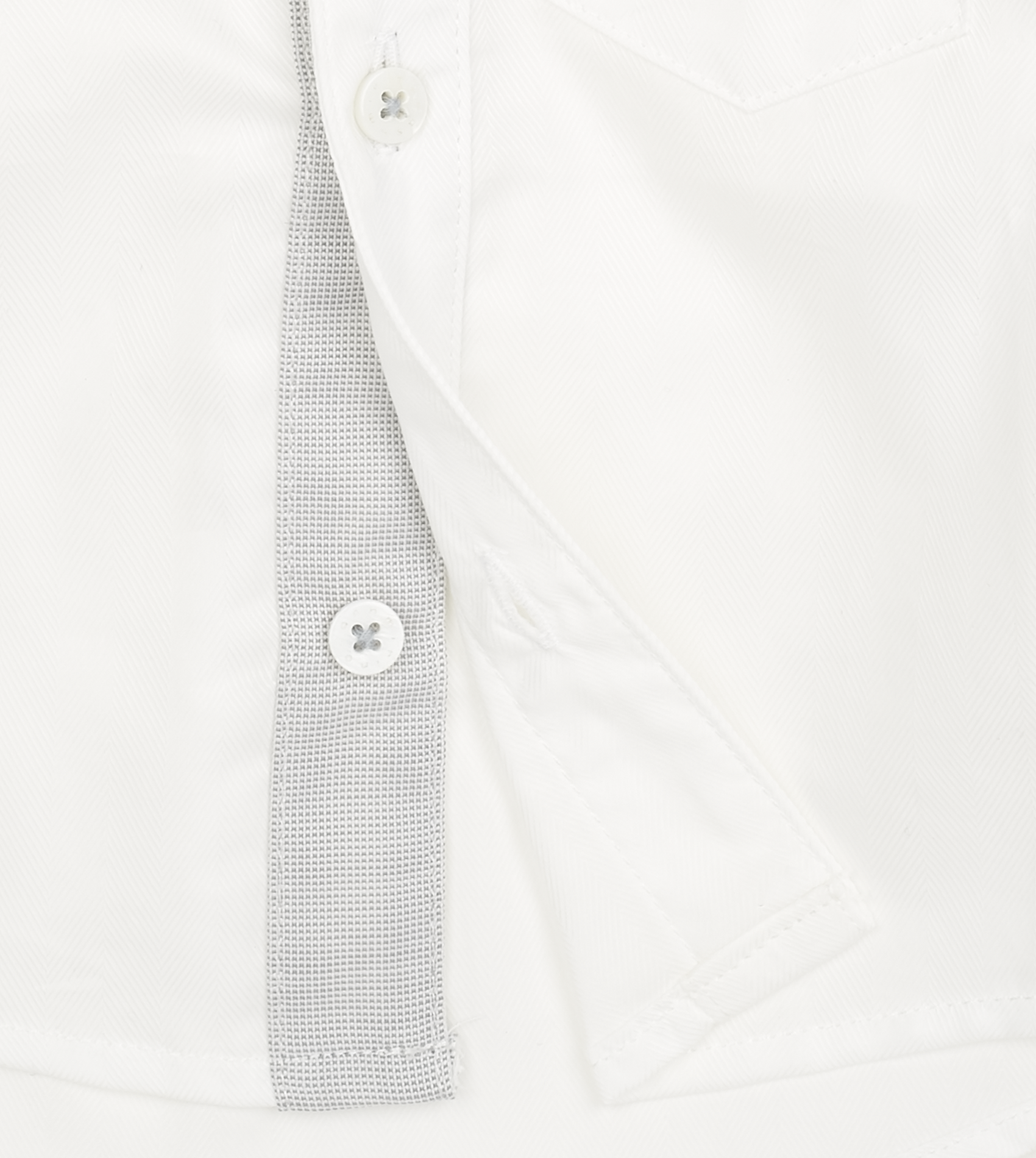 #Herringbone White l Light Grey