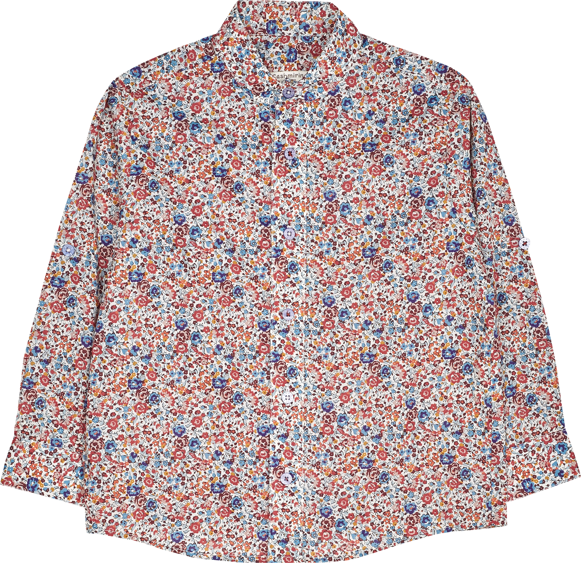 Boy - Bruno 100% Cotton Grandad Shirt In Summer Print