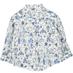 Baby Boy - Bruno 100% Cotton Grandad Shirt With Roll-Up Sleeves