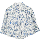 Baby Boy - Bruno 100% Cotton Grandad Shirt With Roll-Up Sleeves