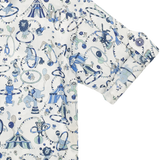 Baby Boy - Bruno 100% Cotton Grandad Shirt With Roll-Up Sleeves