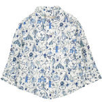 Baby Boy - Bruno 100% Cotton Grandad Shirt With Roll-Up Sleeves