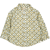Baby Boy - Bruno 100% Cotton Grandad Shirt With Roll-Up Sleeves