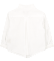 Baby Boy - Bruno 100% Cotton Grandad Shirt With Roll-Up Sleeves