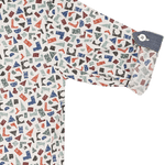 Baby Boy - Oliver 100% Cotton Classic Shirt with Geometrical Pattern