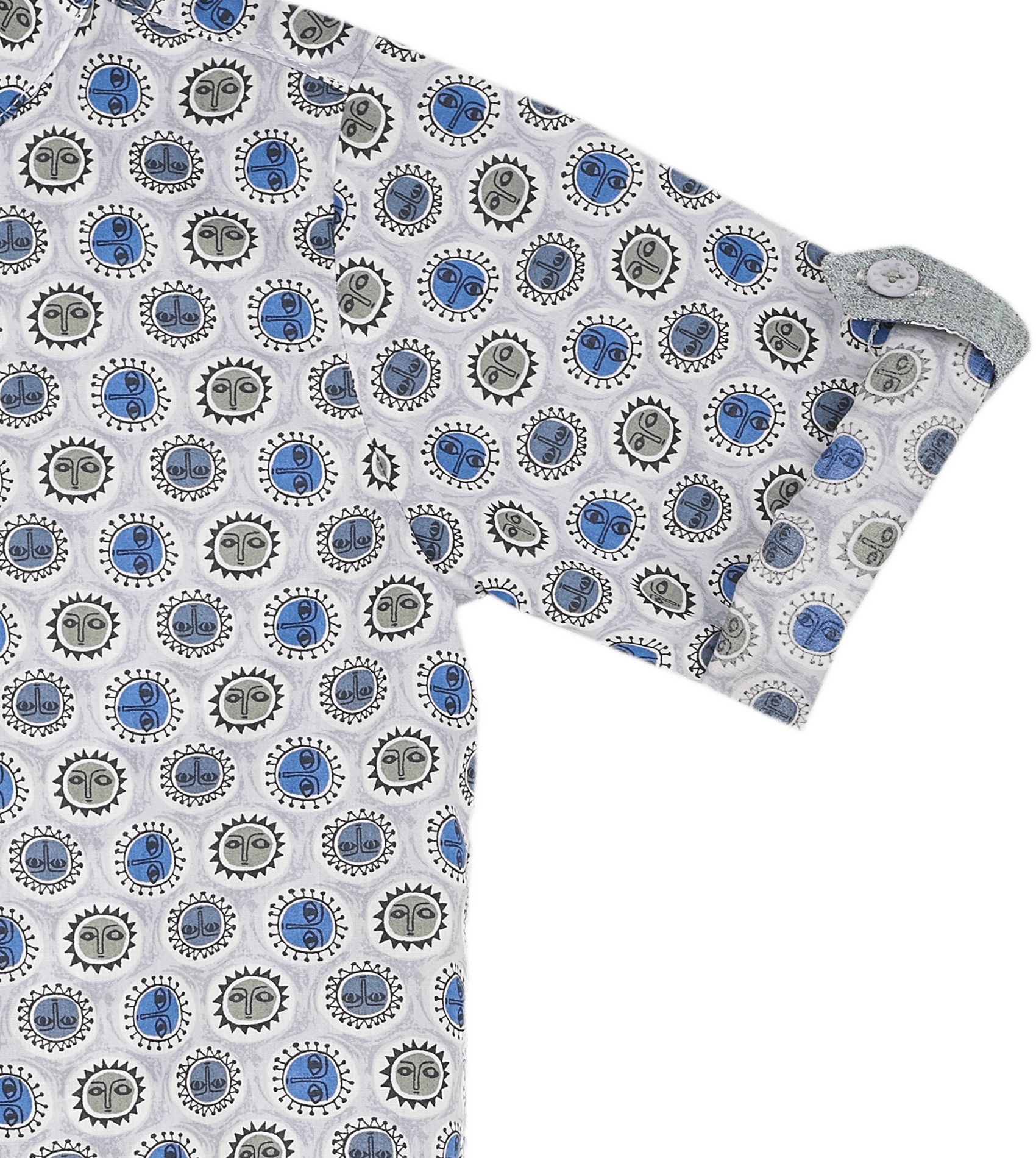 Baby Boy - Oliver 100% Cotton Classic Shirt with Geometrical Pattern